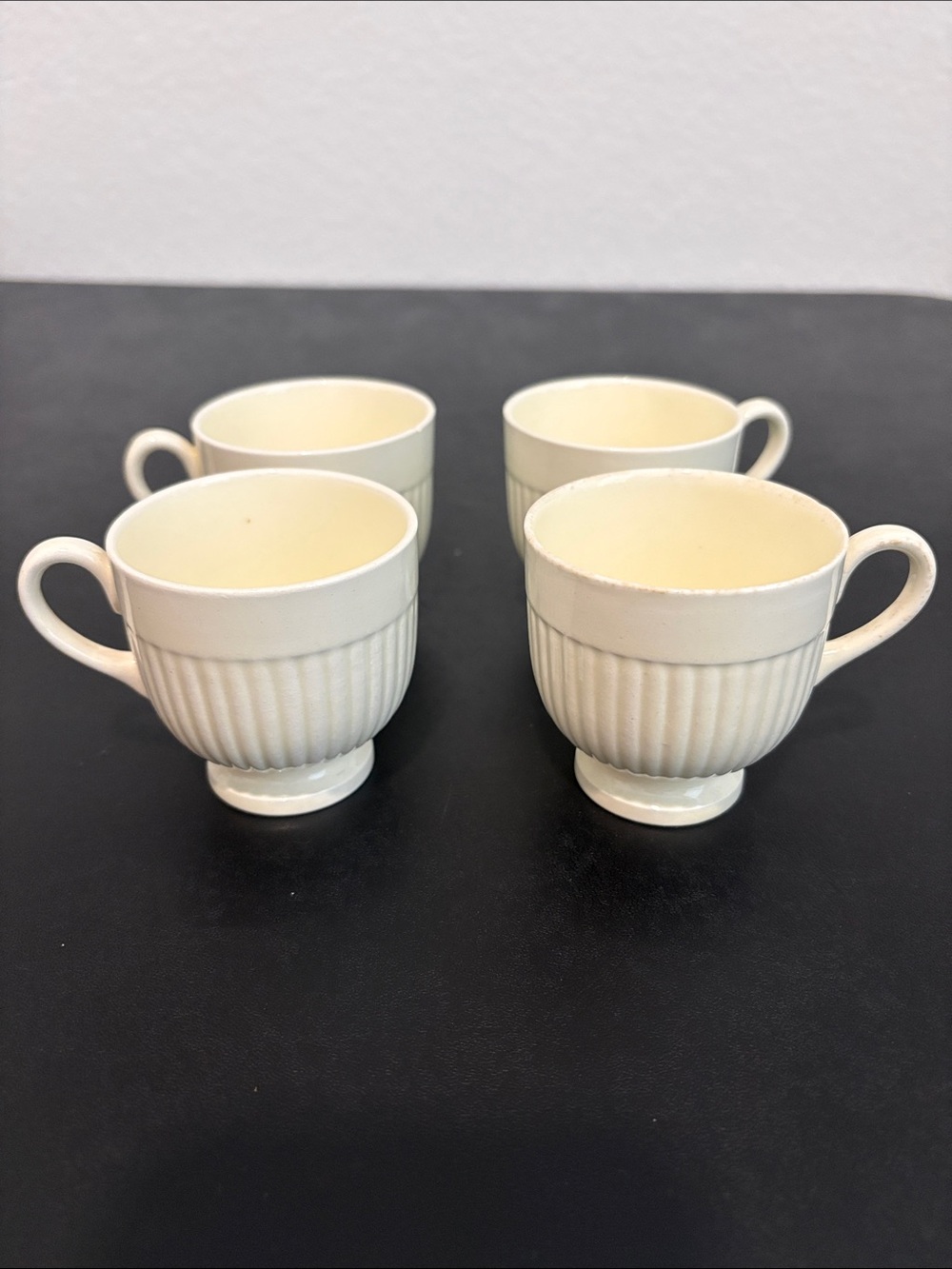 Wedgwood Edme Footed Demitasse Cups - Set of 4
